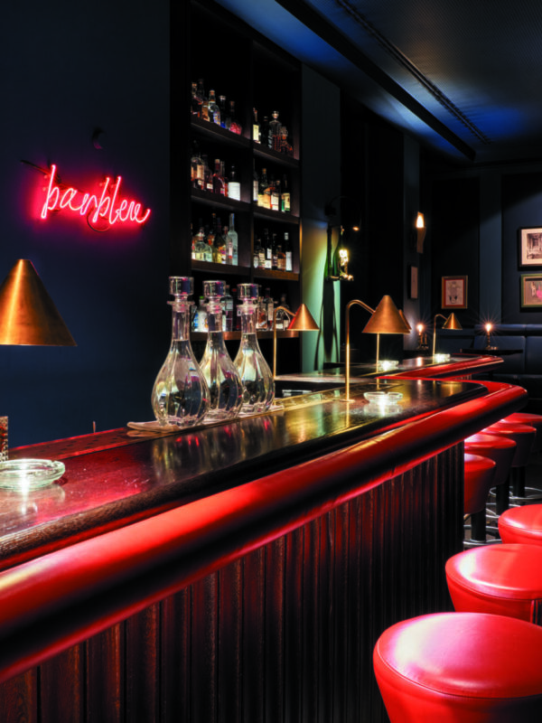 bar bleu TORTUE Hamburg Design Hotel Hotelbar Hanseatisch Französisch